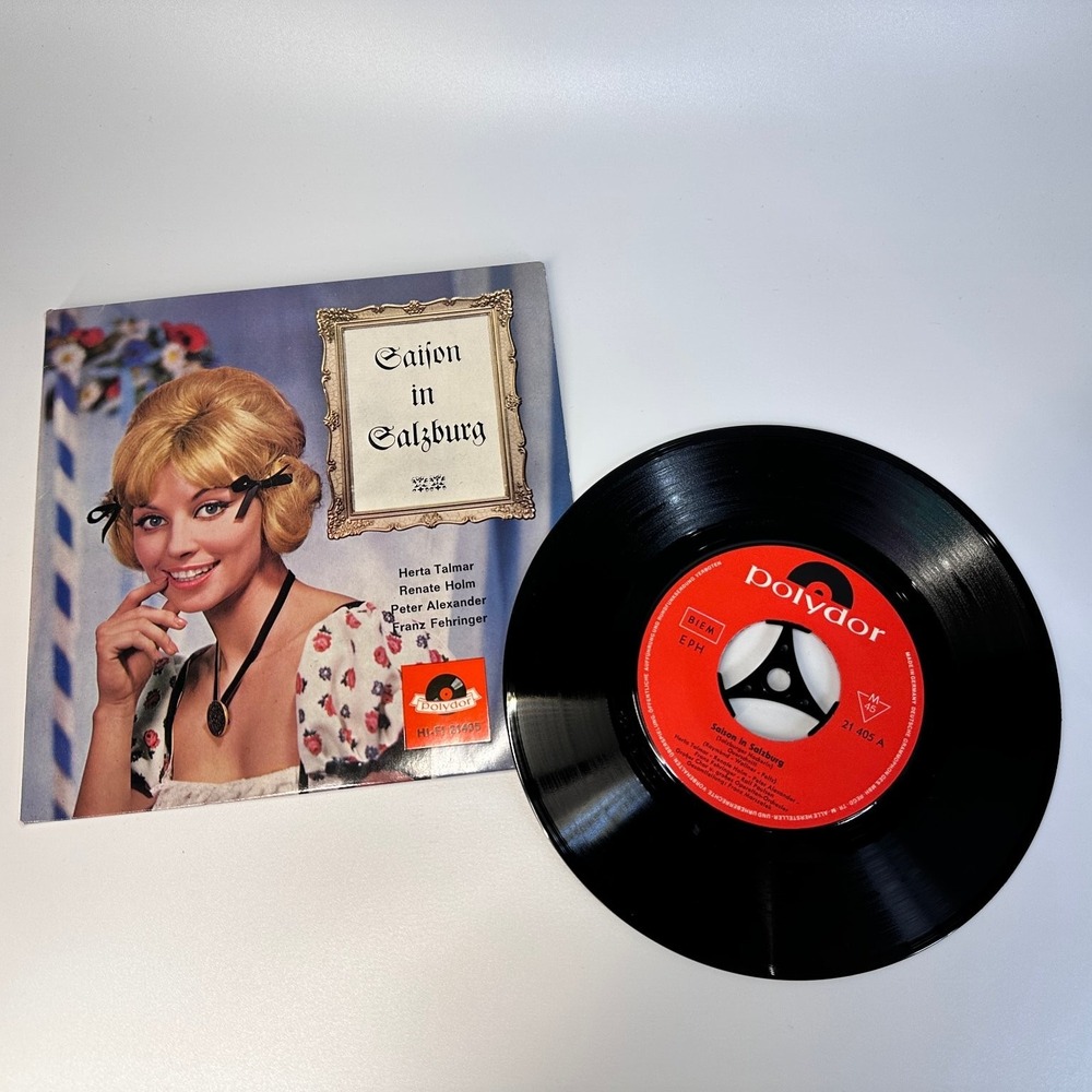 Saison in Salzburg 7" Vinyl 45 Record EPH 1961 Operetta Germany POLYDOR 21405